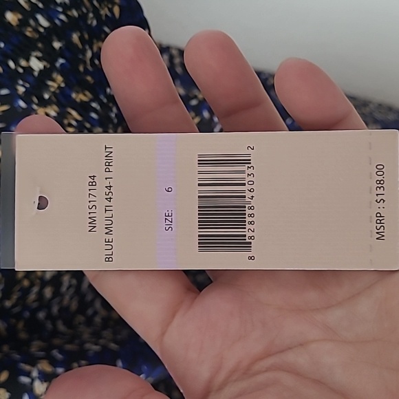 NANETTE LEPORE  Blue Multy Dress Size 6 - Picture 10 of 10